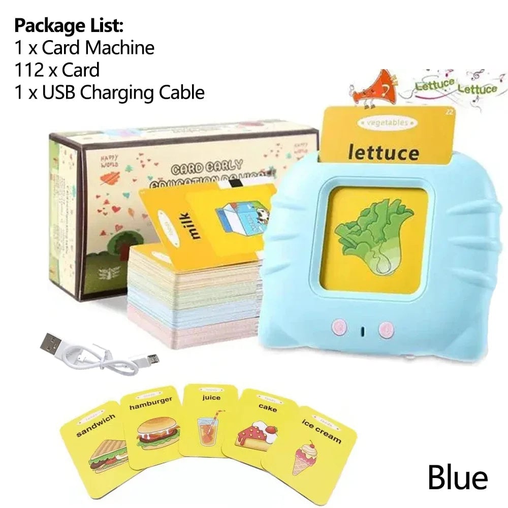 Electronic Talking Flash Cards - Audio Learning Toys for Kids