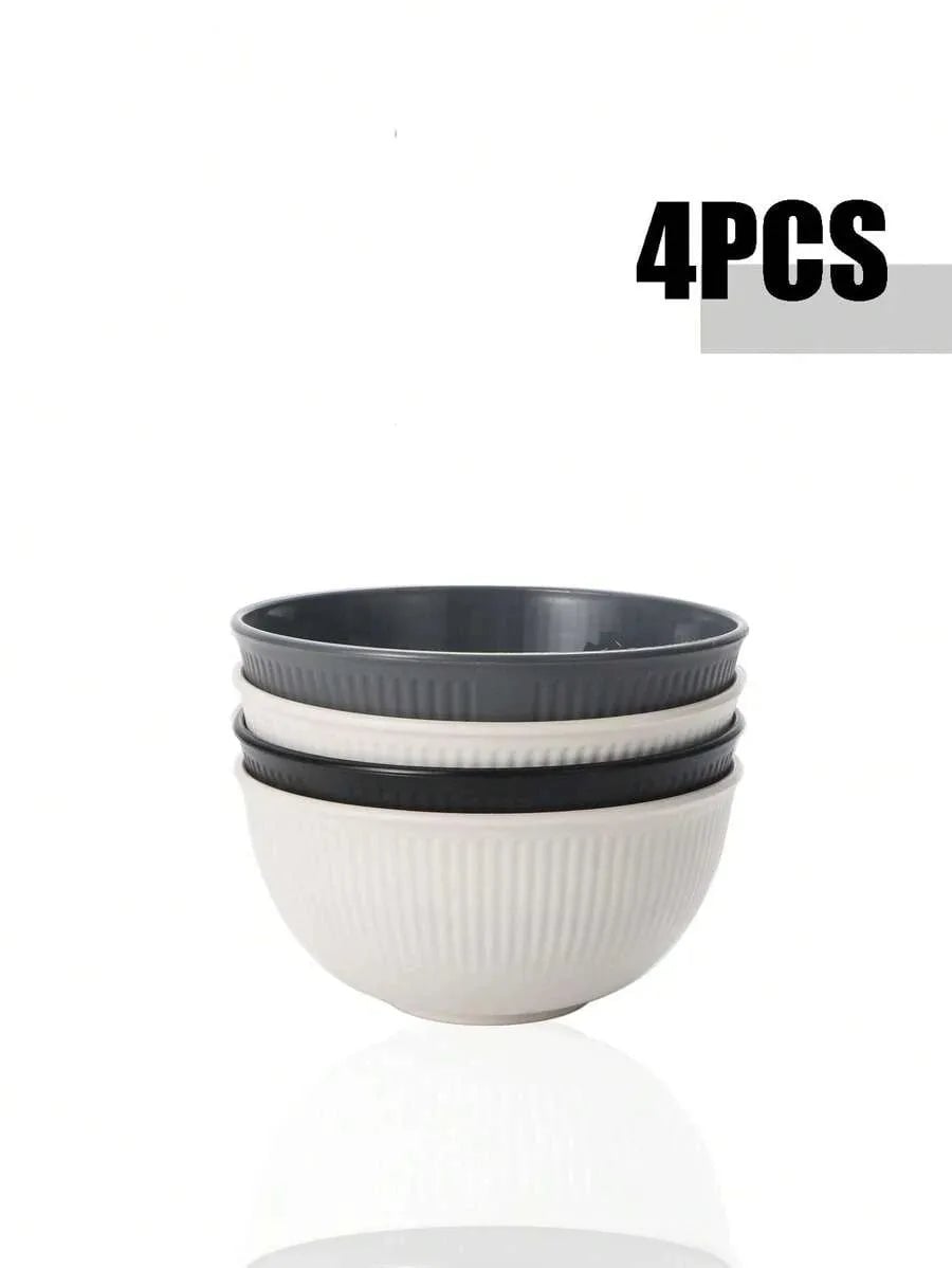 Plastic Bowl Set 4/11pcs - Microwave Dishwasher Safe Camping Kitchen