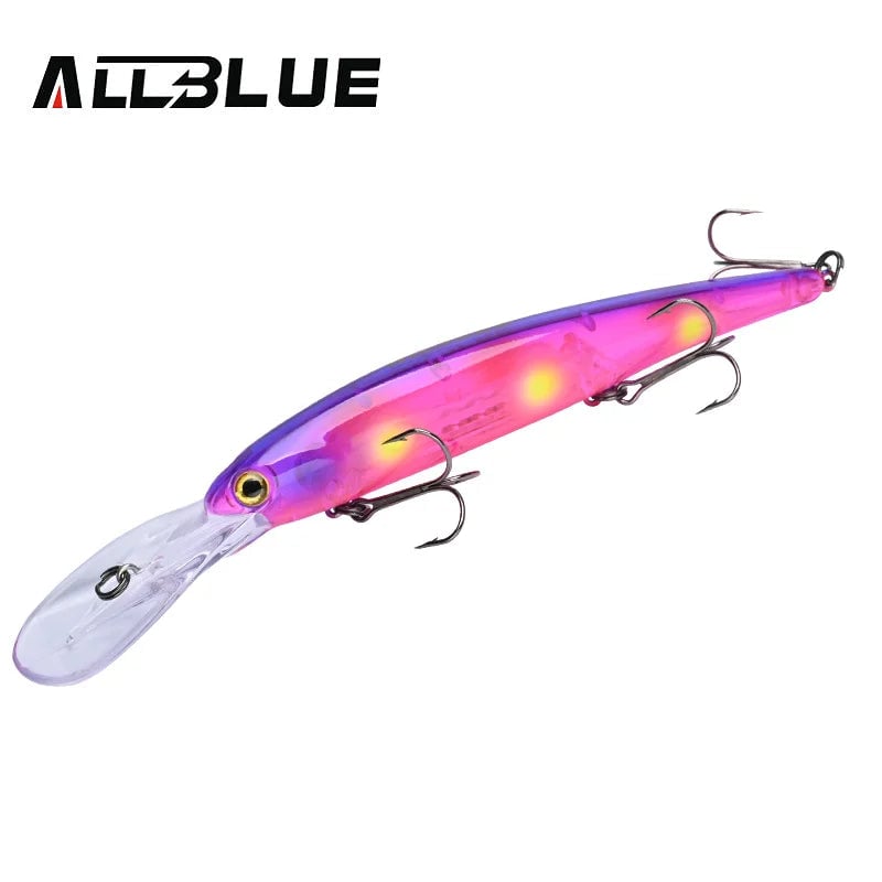 ALLBLUE Deep Walleye 125MM Trolling Crankbait Minnow Lure Bass Pike