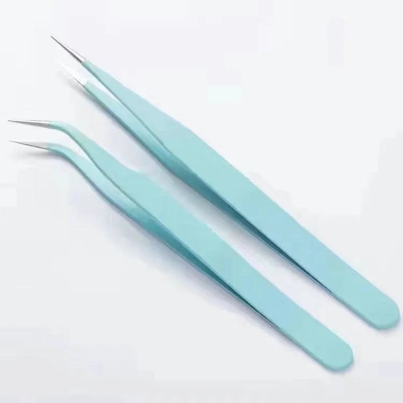 2pcs Macaroon Color Tweezers Set DIY Journal Scrapbook Sticker Tool