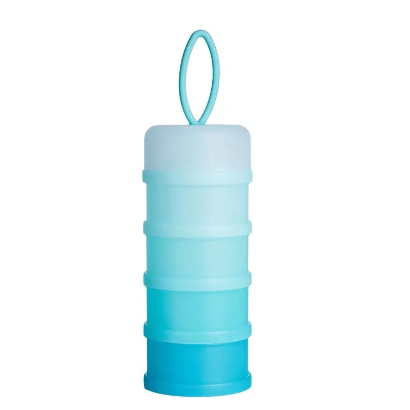 4-Grid Baby Formula Dispenser - BPA-Free Milk Powder Storage Container