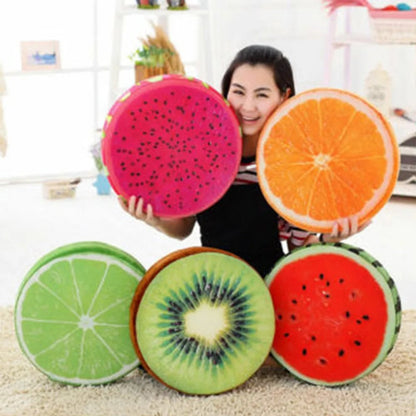 33cm Fruit Shape Reading Pillow - Lint-Free Back Support Cushion