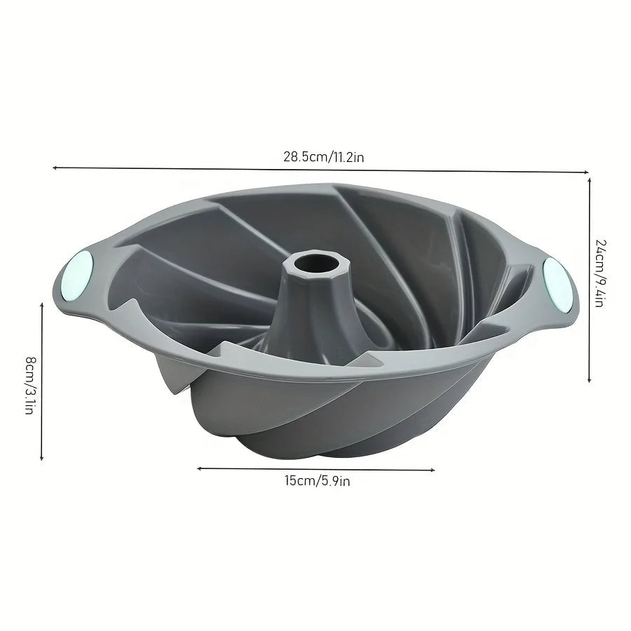 Silicone Cyclone Cake Mold - High Temperature Resistant Baking Pan