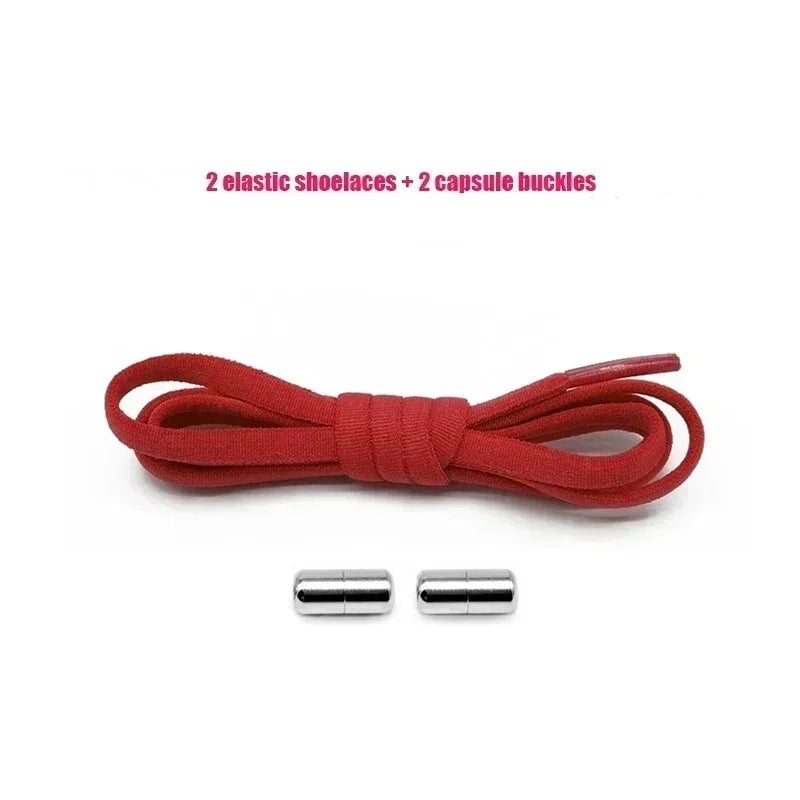 Elastic No Tie Shoelaces - Quick Slip-On Design Kids & Adults