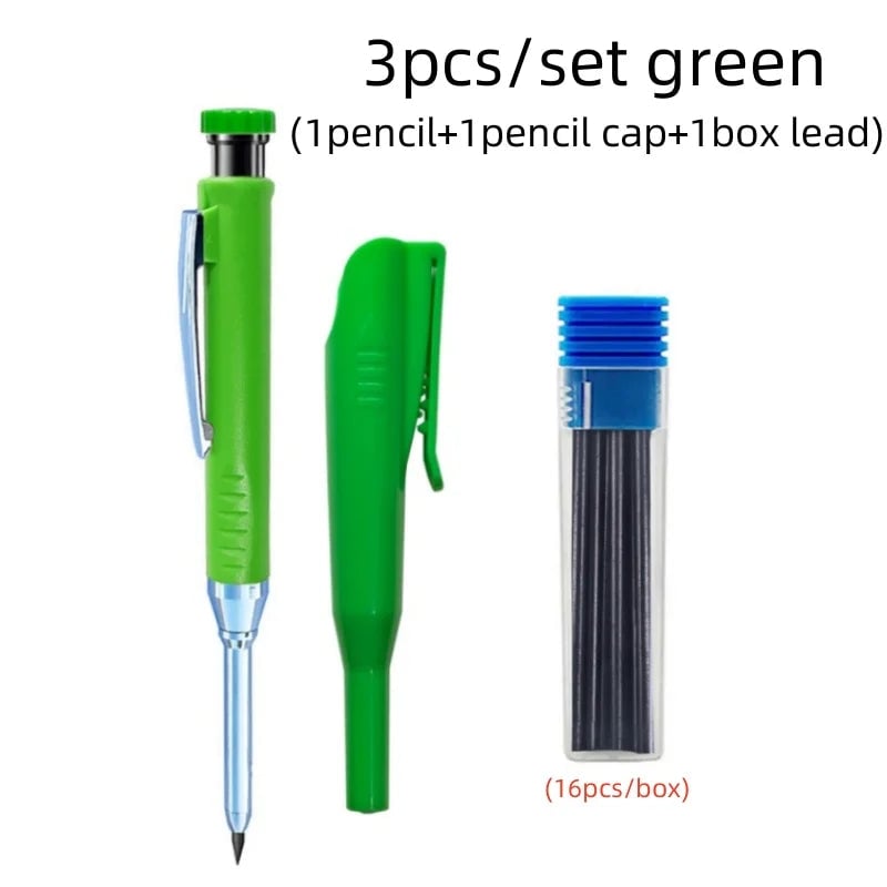 2.8mm Mechanical Carpenter Pencils Set 16 Refills Construction