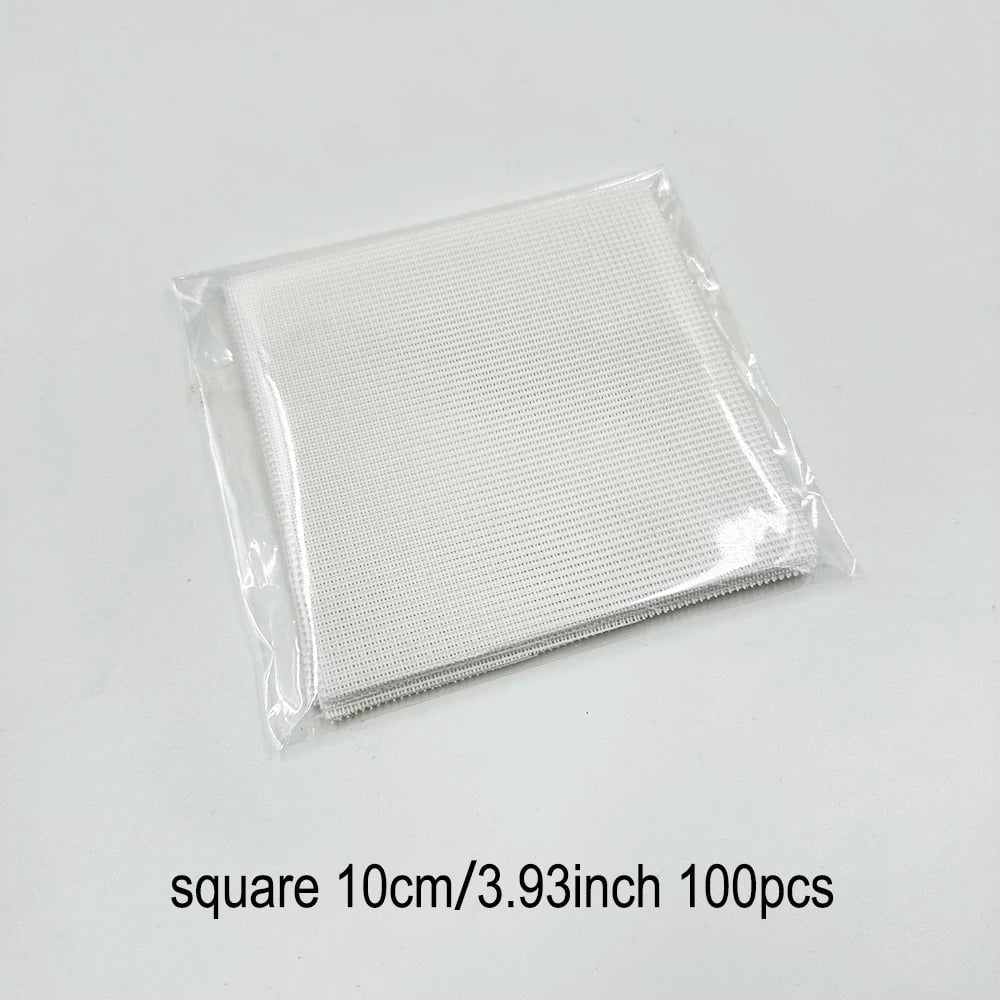 Bonsai Pot Mesh Sheets 100pcs - White Drainage Net Bottom Covers
