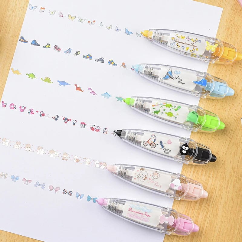 DIY Patterned Decorative Correction Tape - Cute Design for Diaries