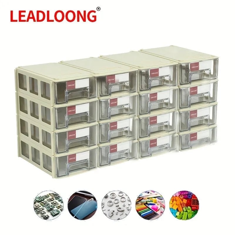 8/16pcs Mini Drawer Organizer 14x9x4cm Screw Parts Storage Bins