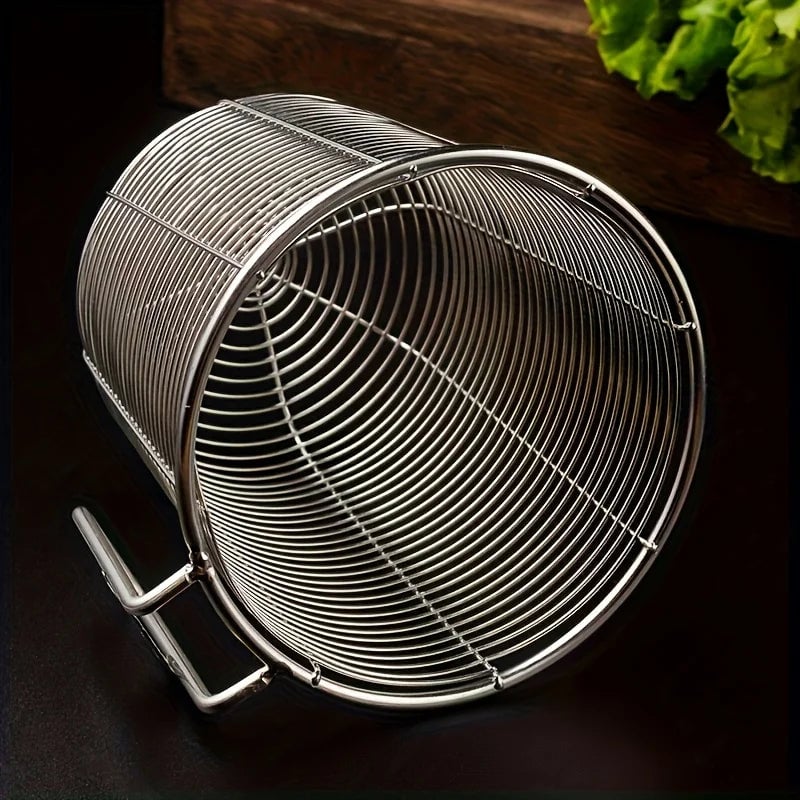 Heavy-Duty Stainless Steel Utensil Drainer with Drainage System