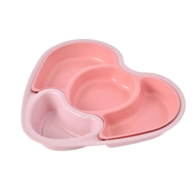 BPA-Free Suction Plates with Dividers - Stackable Toddler Dishes