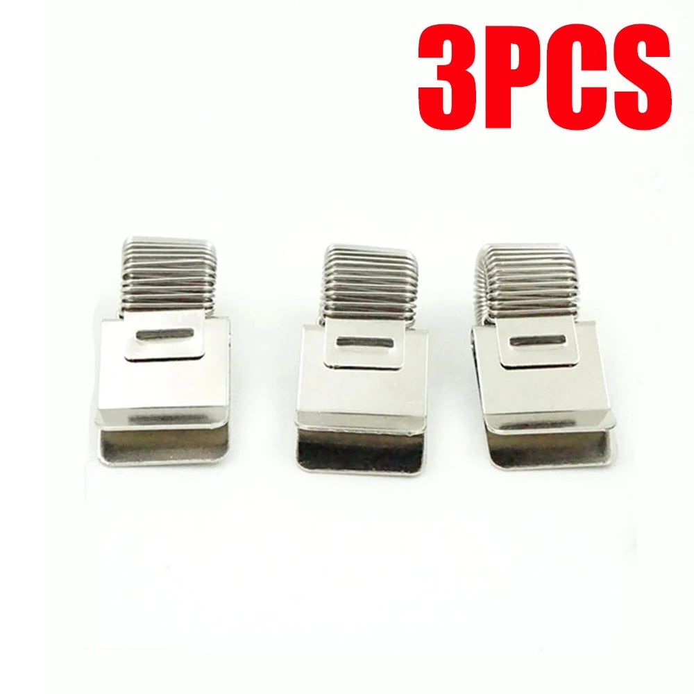 Telescopic Spring Pen Clip Notepad Holder with Electroplating Finish