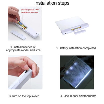 LED Flat Panel Night Vision Reading Light Eye Protection Student Desk