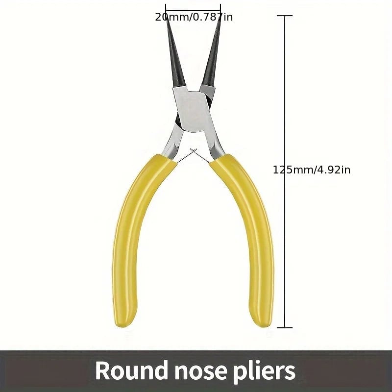 Mini Pliers Pointed Circular Mouth Steel Wire Jewelry Making DIY Tool