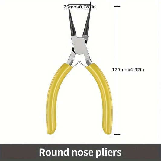 Mini Pliers Pointed Circular Mouth Steel Wire Jewelry Making DIY Tool