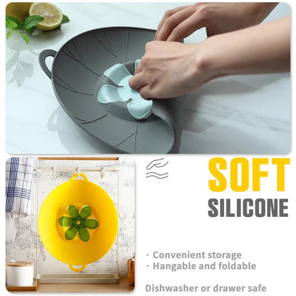 Food Grade Silicone Pot Lid Boil Over Spill Stopper Cover