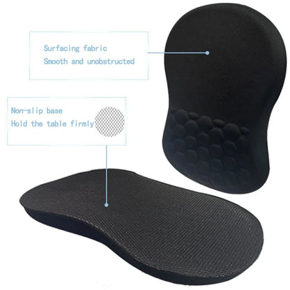 Ergonomic Memory Foam Wrist Rest Mouse Pad - Non-Slip Computer Support