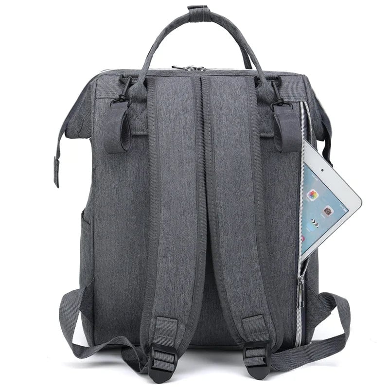 Large Waterproof Maternity Backpack USB Charging Port Nappy Bag