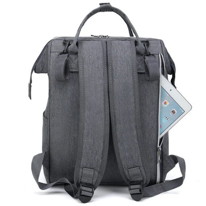 Large Waterproof Maternity Backpack USB Charging Port Nappy Bag