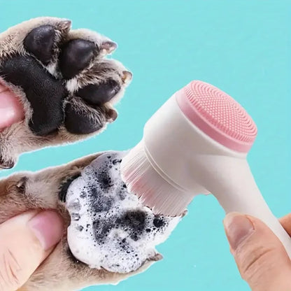 Silicone Pet Paw Cleaner Massage Brush - Dog Grooming Tool