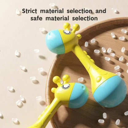 Soft Baby Hand Rattle Educational Toy - Gentle Sound Early Learning