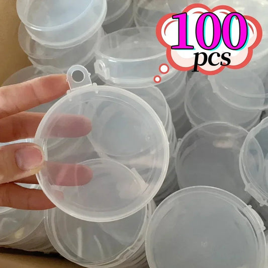 Double Layer Transparent Makeup Puff Storage Box - Dustproof Case