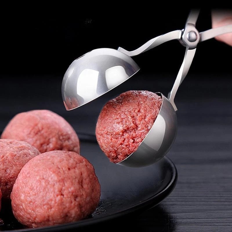Stainless Steel Meatball Maker Tool - Non-Stick Round Ball Shaper