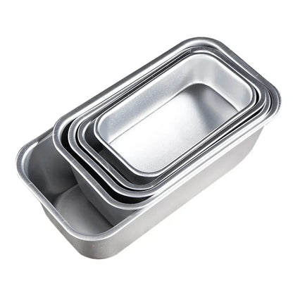 5-Size Non-Stick Aluminium Loaf Pan Set Rectangle Baking Molds