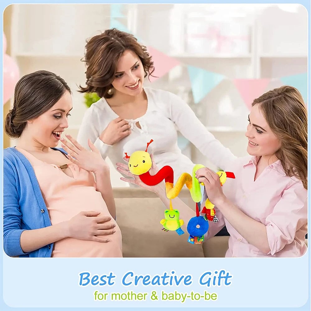 Musical Spiral Baby Activity Toy - Crib Stroller Car Seat Rattle