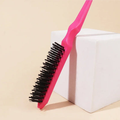 Hair Teasing Brush Rat Tail Comb Back Combing Styling Tool Real Hair