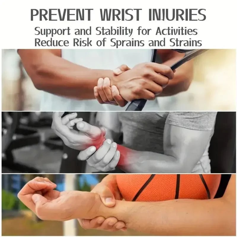 Adjustable Wrist Brace Support Wrap - Carpal Tunnel Relief Men Women
