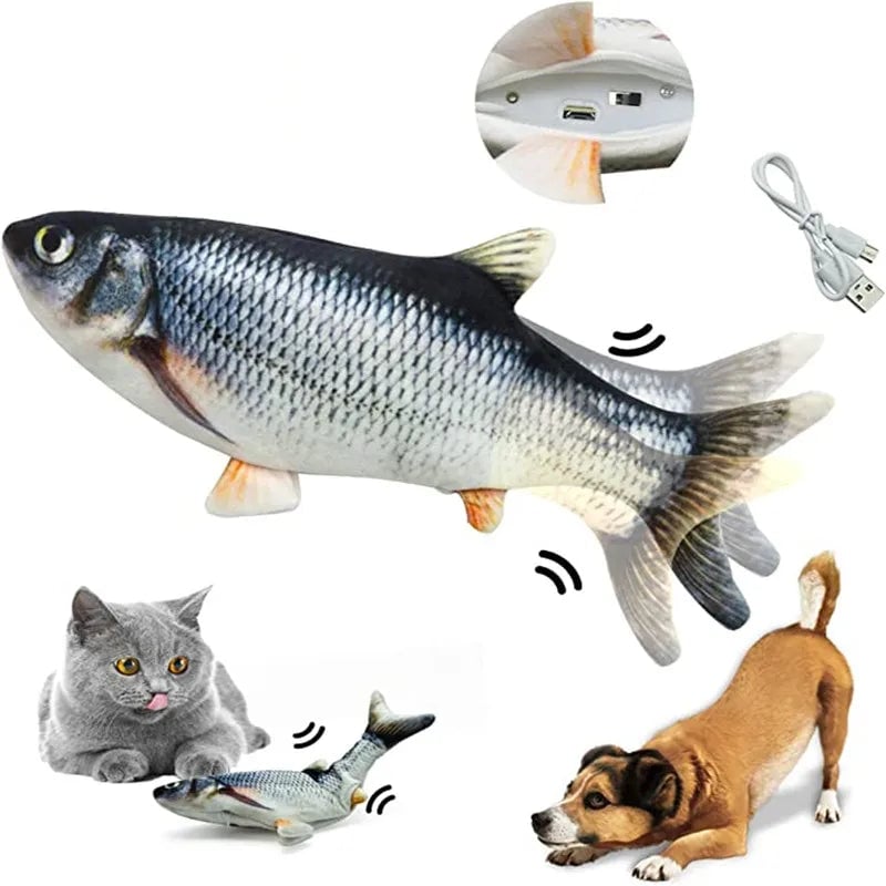 USB Rechargeable Interactive Fish Cat Toy - Realistic Floppy Motion
