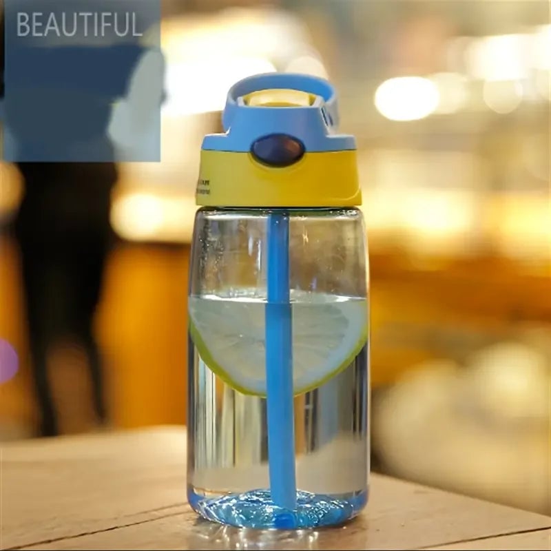 Plastic Straw Water Cup - Duckbill Spout Design for Kids & Adults