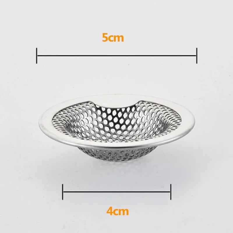 Stainless Steel Sink Drain Filter Anti-Clog Kitchen Bathroom