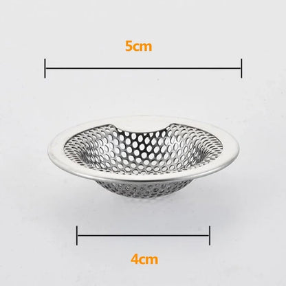 Stainless Steel Sink Drain Filter Anti-Clog Kitchen Bathroom