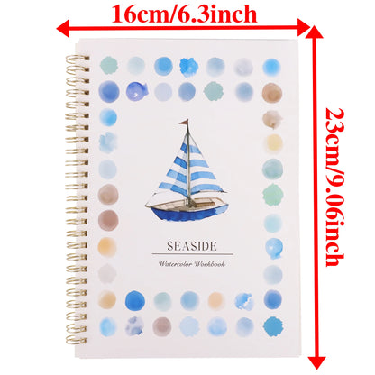 Watercolor Oil Painting Practice Book - Beginner to Advanced Art Album