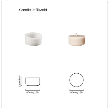 Nicole Pomegranate Concrete Candle Jar Silicone Mold for Jesmonite DIY