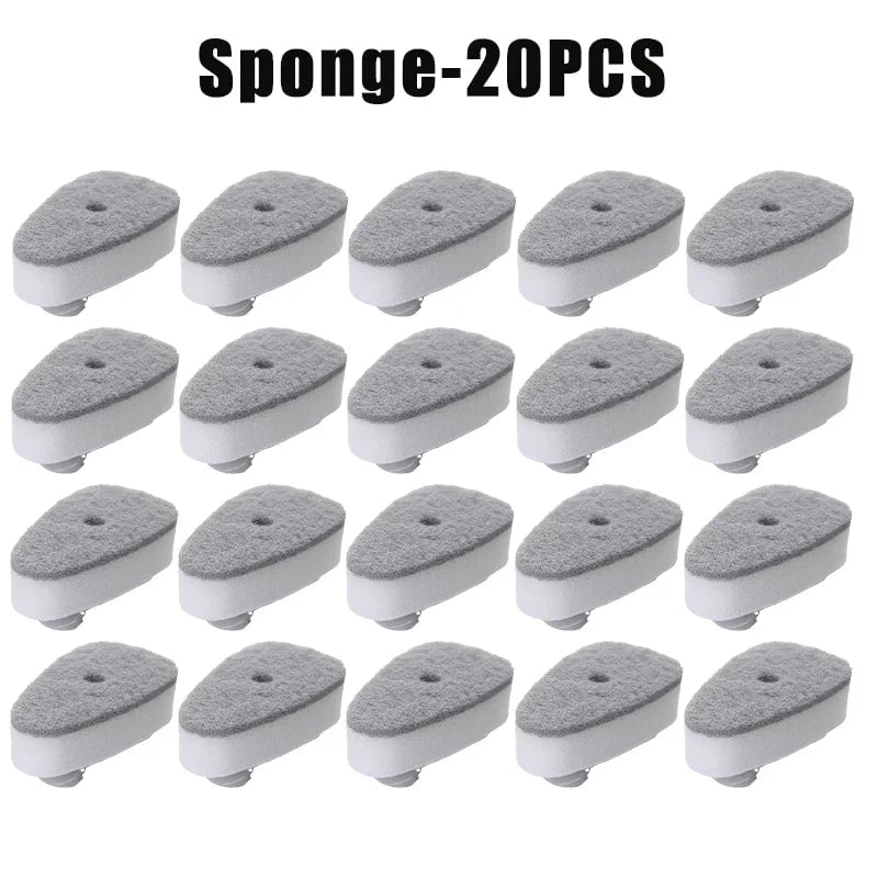 Soap Dispensing Kitchen Sponge Brush Long Handle Press Type Scrubber