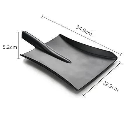 Black Melamine Shovel Plate - BBQ Serving Plate Restaurant Grade