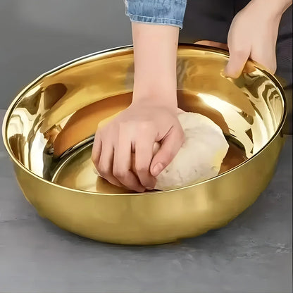 Large Stainless Steel Mixing Bowl - Multi-Purpose Kitchen Bowl