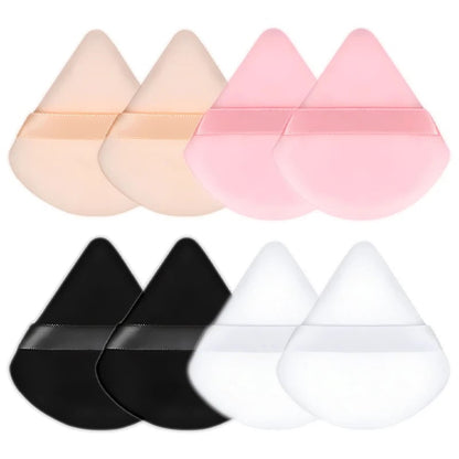 8Pcs Triangle Velvet Makeup Sponges Wet Dry Foundation Blending