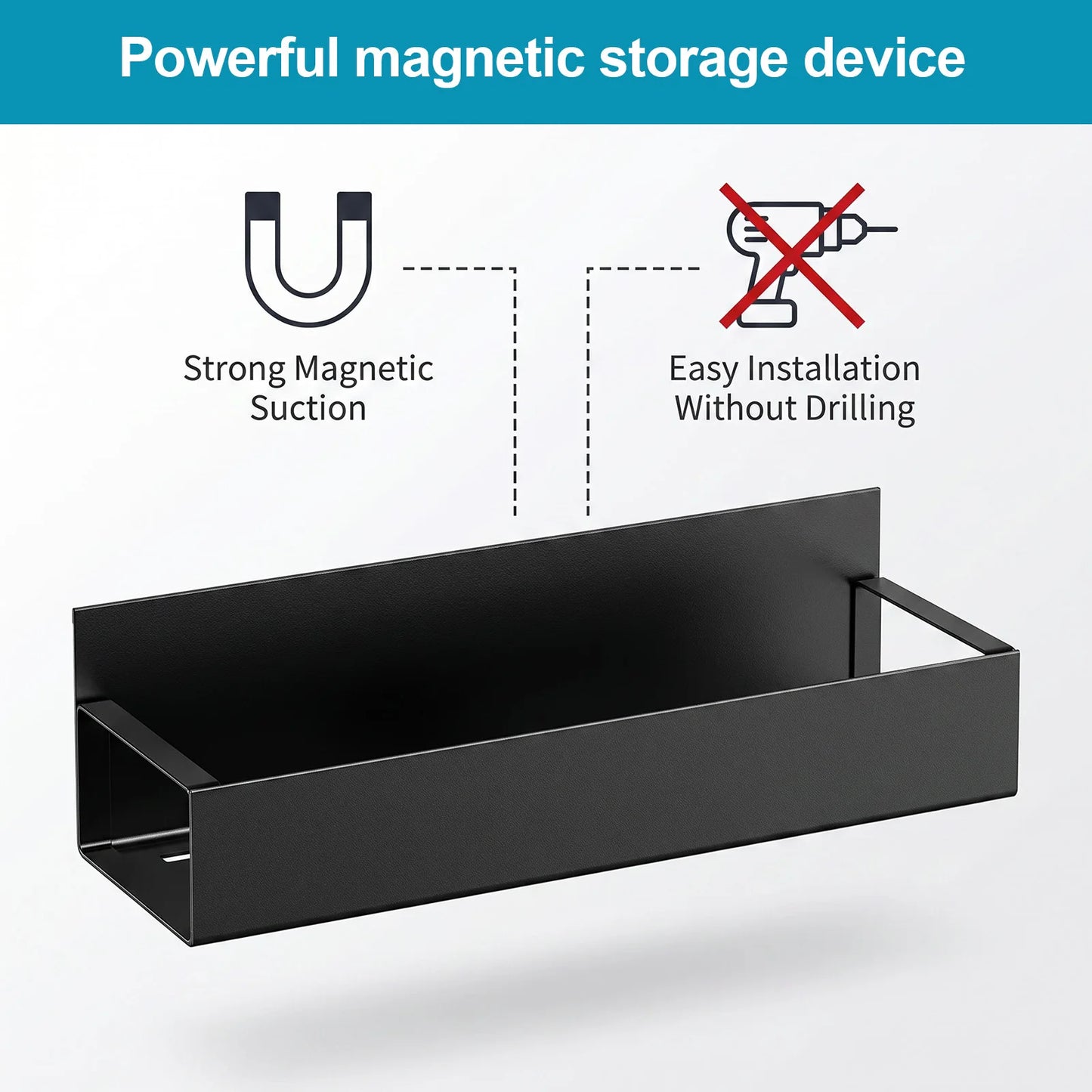 Magnetic Side Storage Rack for Refrigerator & Washing Machine