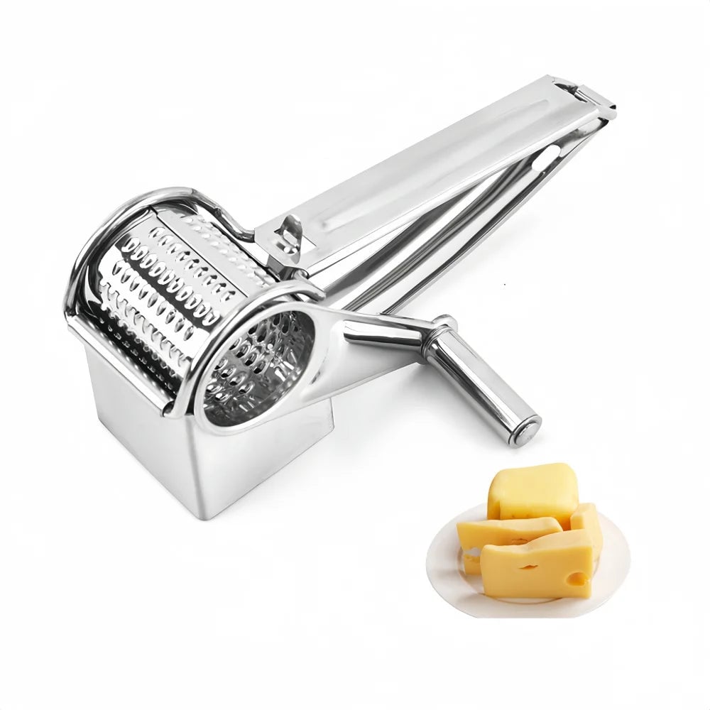 Stainless Steel Hand Crank Cheese Grater Vegetable Slicer