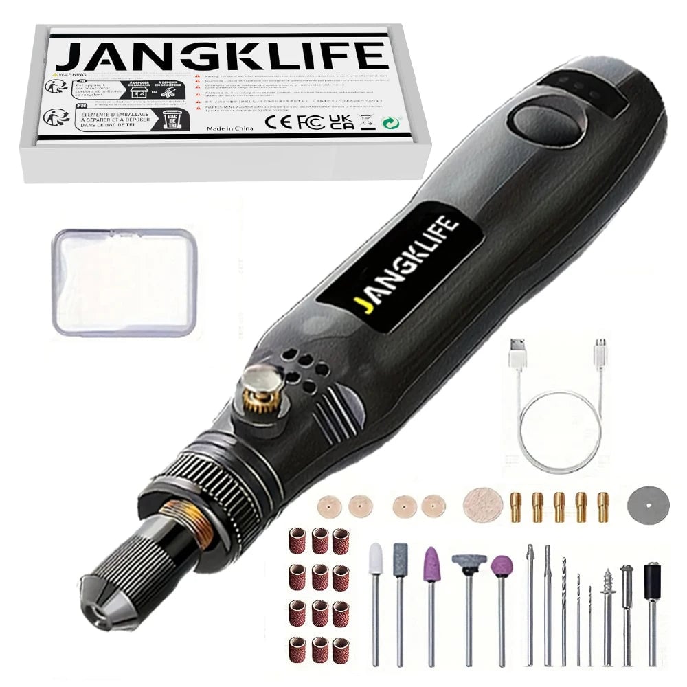 USB Cordless Rotary Tool Kit - Engraving Pen for Jewelry Metal Glass