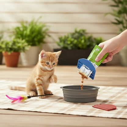 Cat Food Bag Sealer Clip - Reusable Fresh-Keeping Clamp Pet Dry Food