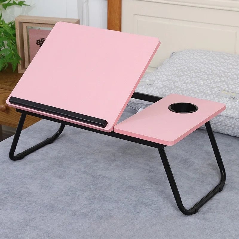 Foldable Adjustable Height Ergonomic Computer Desk Laptop Table