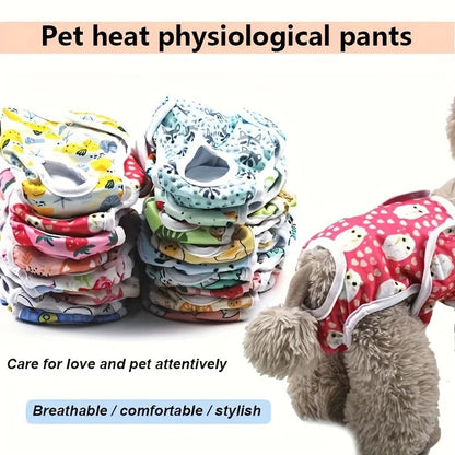 Reusable Washable Dog Diapers - Leak Proof Absorbent Pet Pants