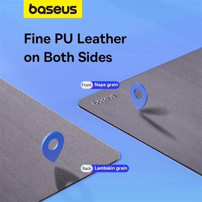 Baseus 26x21cm PU Leather Mouse Pad Waterproof Anti-slip Mat