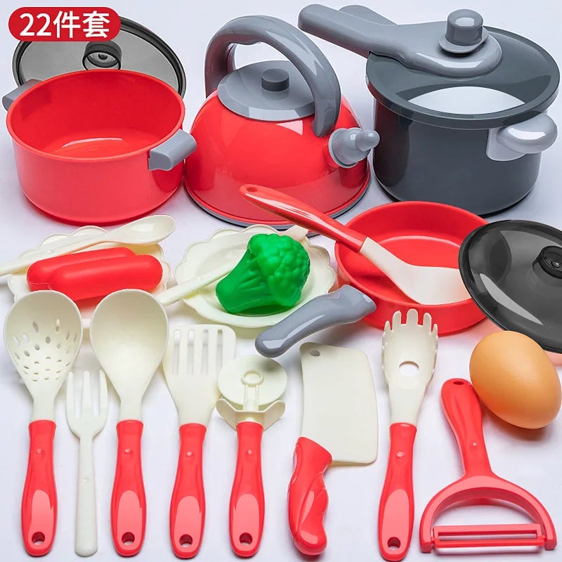 Interactive Musical Kitchen Toy Set with Cutting Tools for Kids Play