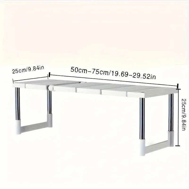 Adjustable Multi-Layer Under Sink Storage Rack - Expandable Cabinet