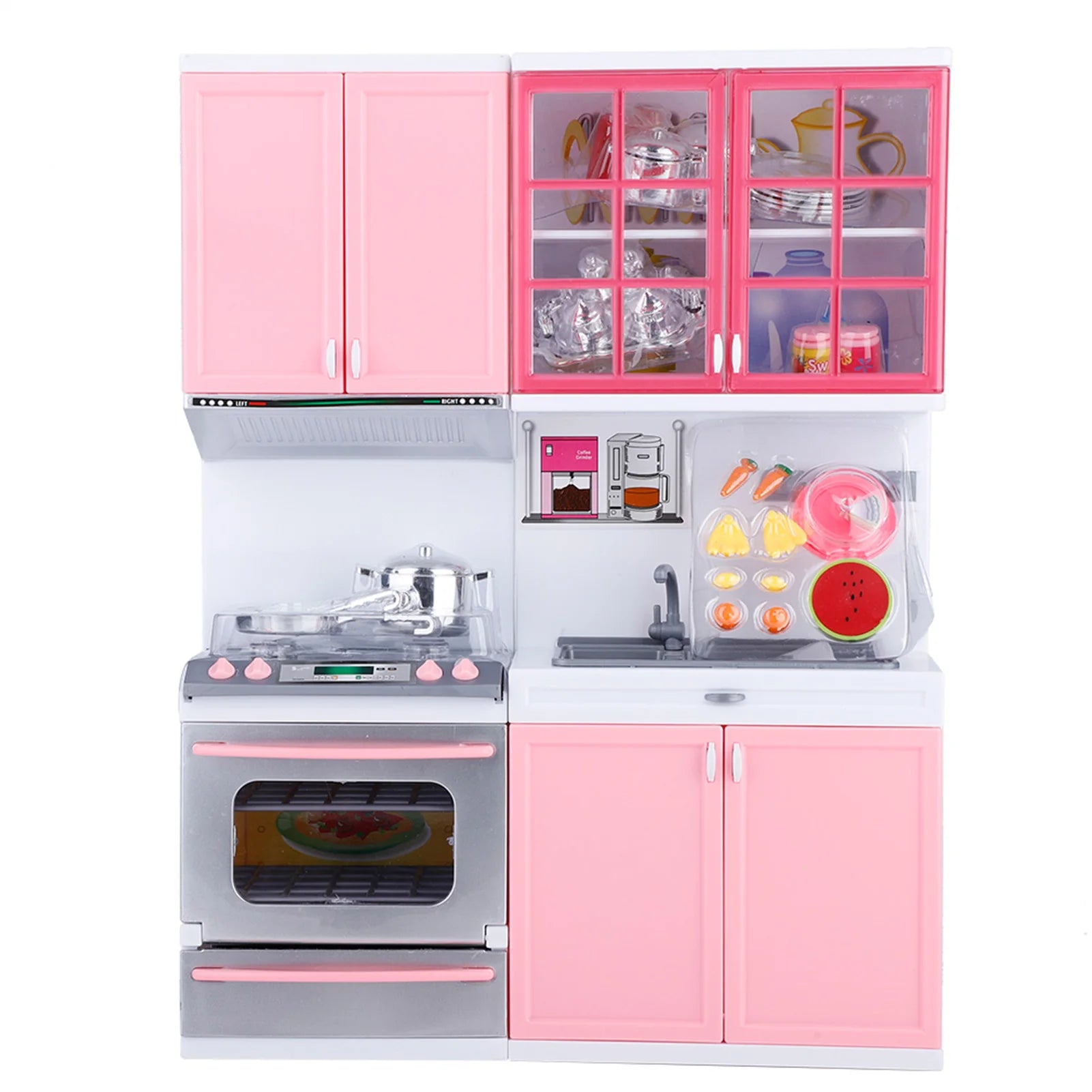 Mini Kitchen Pretend Play Set - Children's Kitchenware Role Play Toys